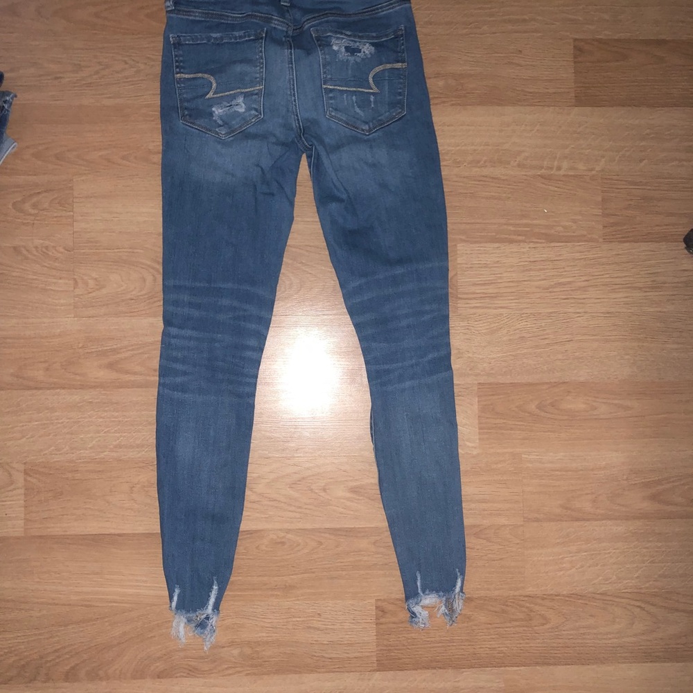 distressed, trendy jeggings